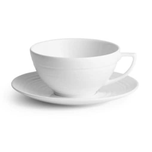 Filiżanka do herbaty ze spodkiem 250 ml Jasper Conran White Wedgwood