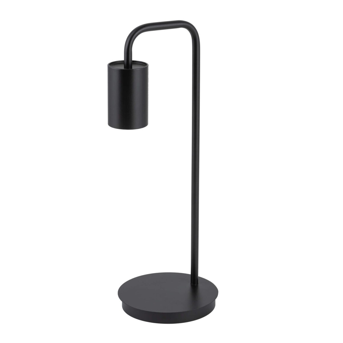 Stojąca lampa gabinetowa Luis z metalu na biurko czarna