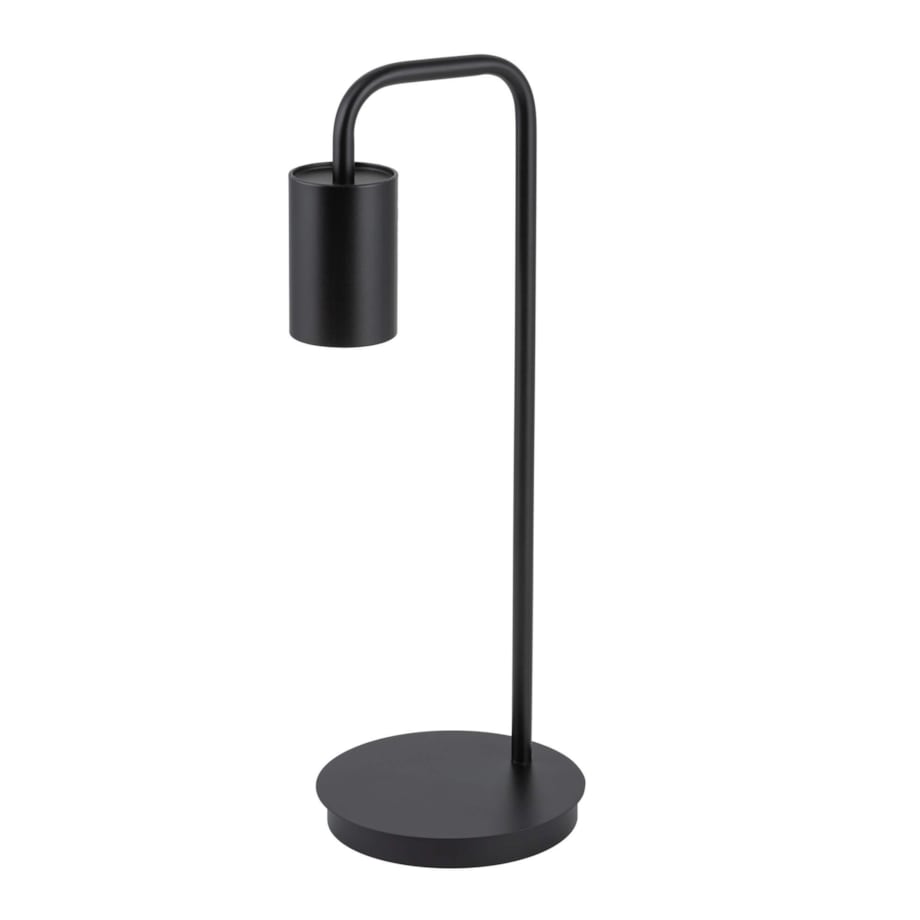Stojąca lampa gabinetowa Luis z metalu na biurko czarna