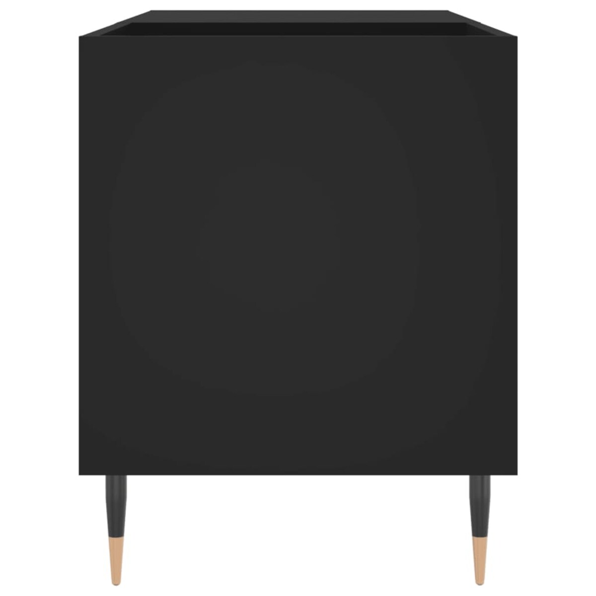 vidaXL Szafka na płyty, czarna, 85x38x48 cm, materiał drewnopochodny