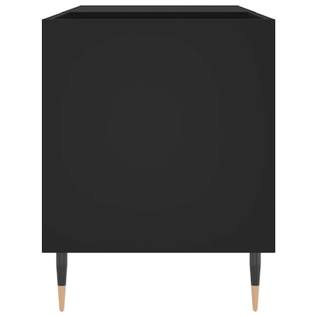 vidaXL Szafka na płyty, czarna, 85x38x48 cm, materiał drewnopochodny
