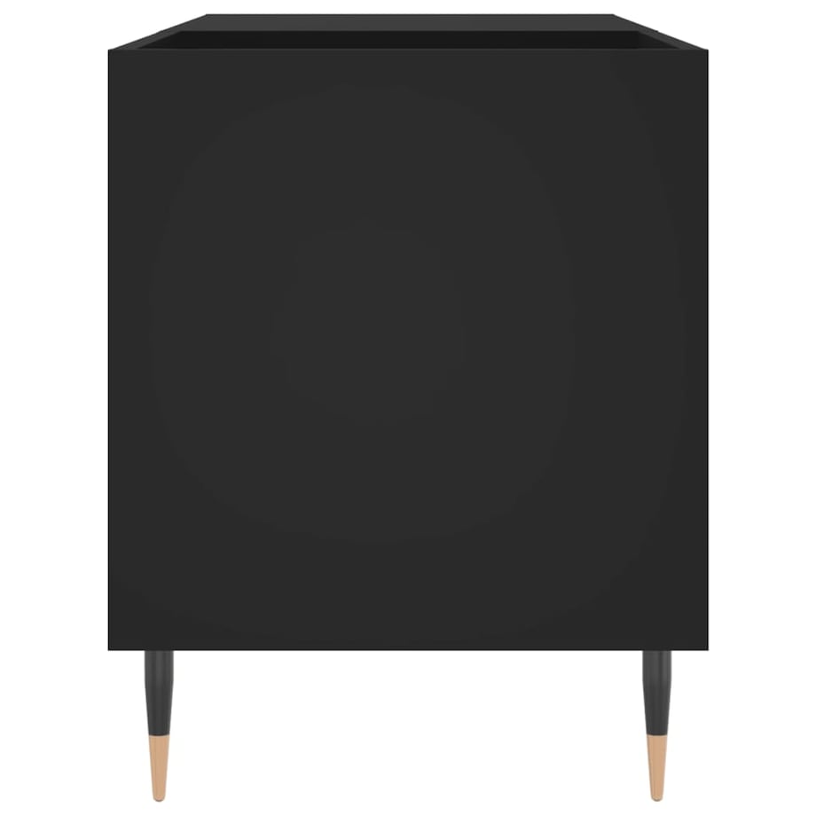 vidaXL Szafka na płyty, czarna, 85x38x48 cm, materiał drewnopochodny