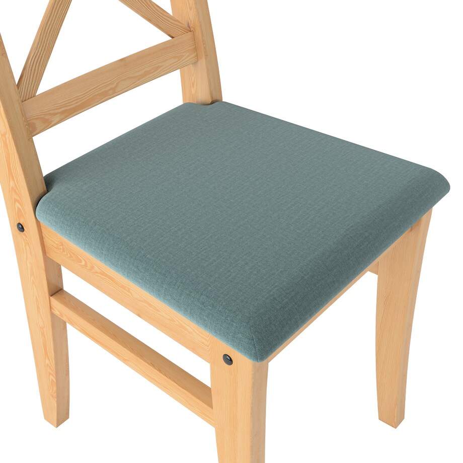 Pokrowiec na krzesło Ingolf z tapicerowanym siedziskiem, zgaszony szmaragd - welwet, Inglof, Ingrid