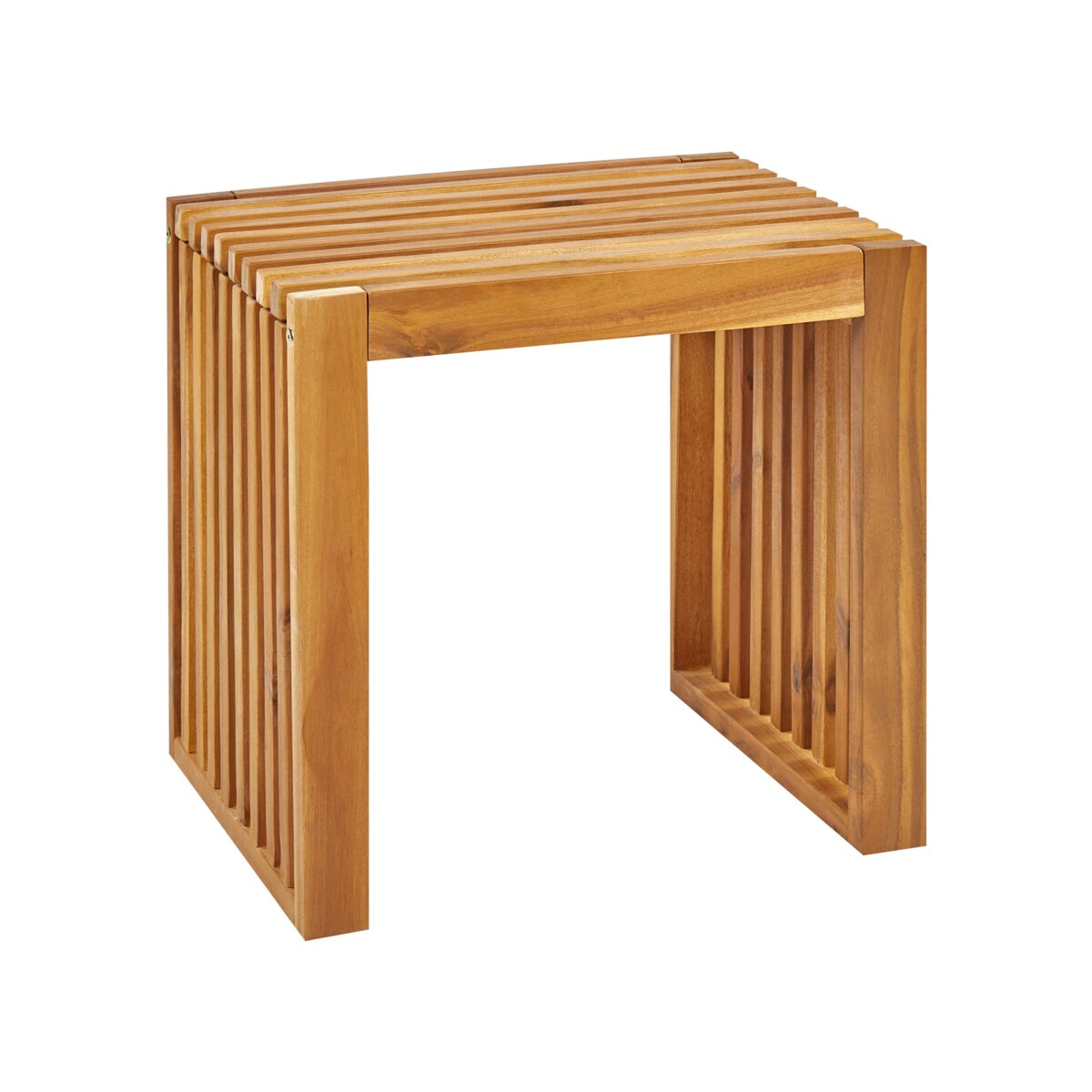 Zestaw ogrodowy z ławkami i stołkami dla 4 osób BELLANO Drewno akacjowe Brązowy