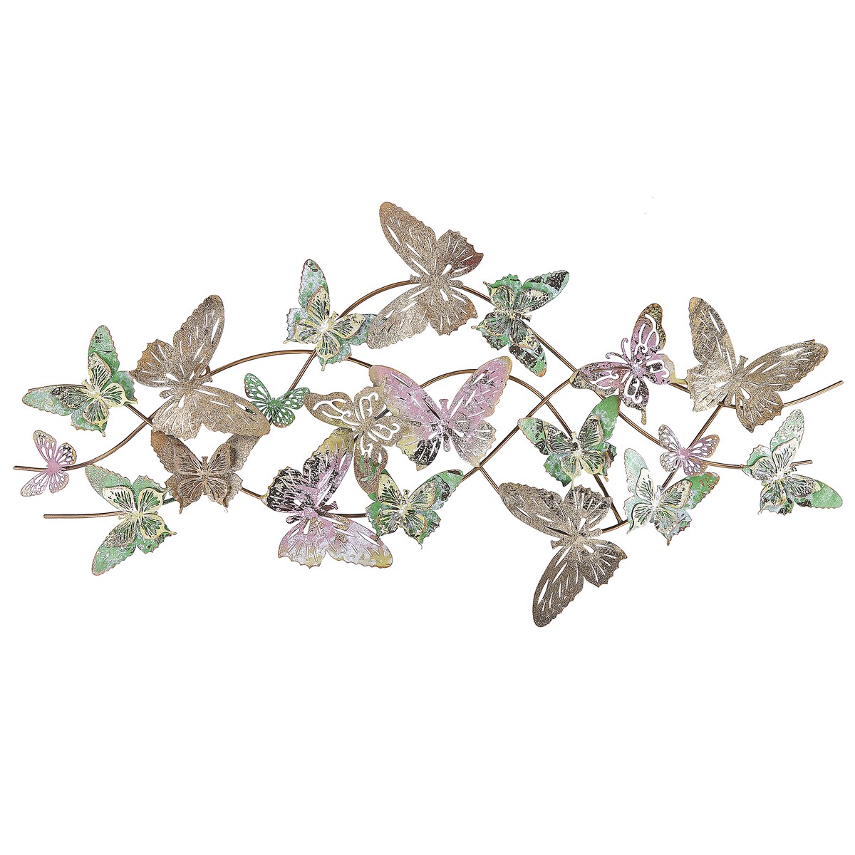 Dekoracja ścienna Motyl GALLIUM Metal 53 cm Kolorowy