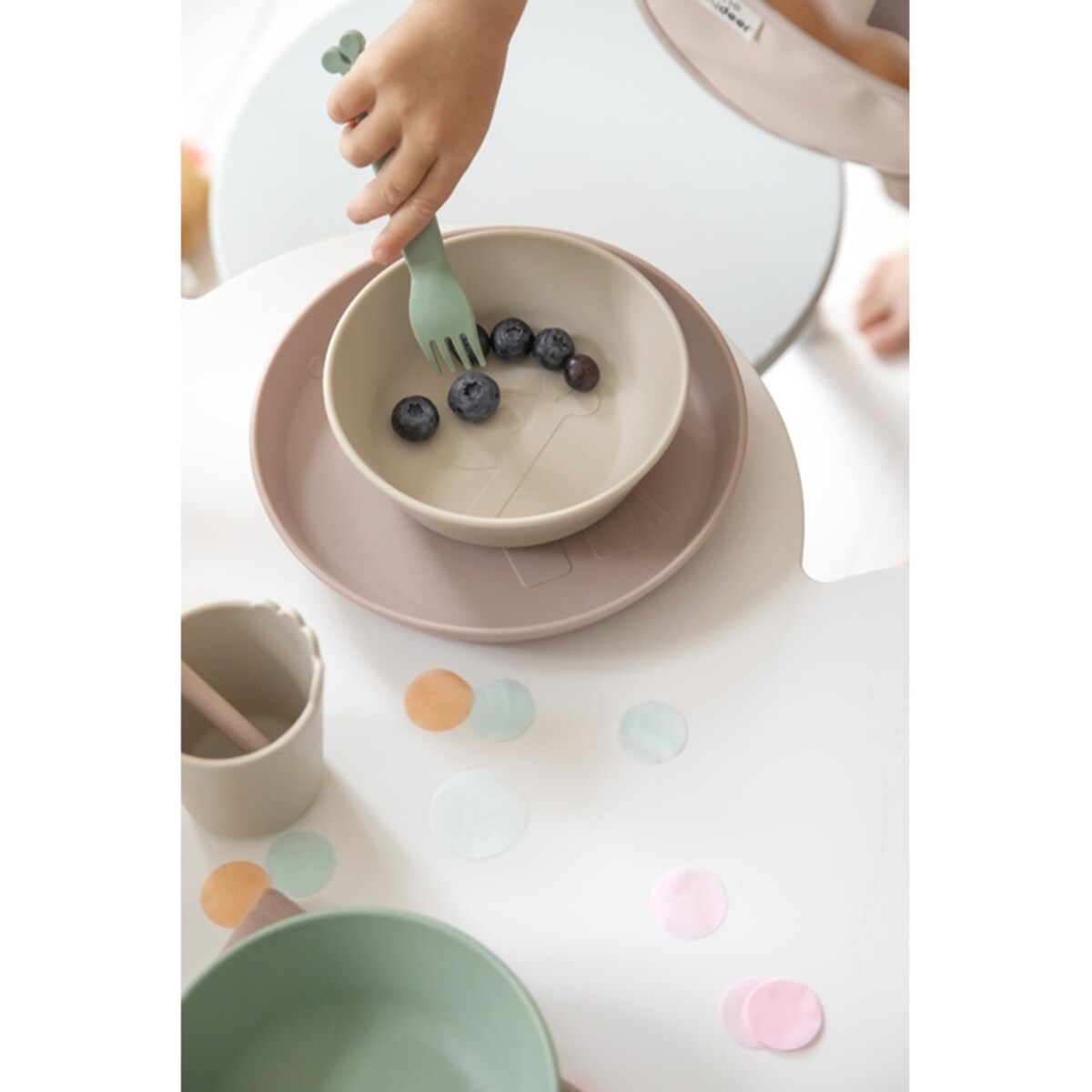 Done by Deer Widelec dla Dziecka Kiddish Raffi Green 4szt.