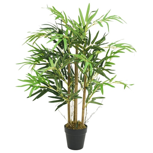 vidaXL Sztuczny bambus, 500 liści, 80 cm, zielony