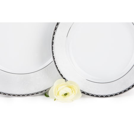 Zestaw obiadowy 6os. (18 el.) AMELIA PLATYNA