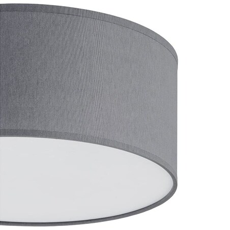 Okrągły plafon salonowy Rondo 3333 TK Lighting tkaninowy biały szary