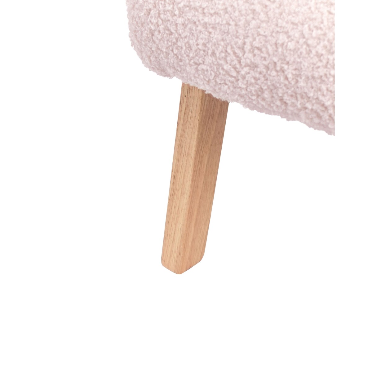 Fotel dziecięcy LINDE Boucle Pastelowy róż