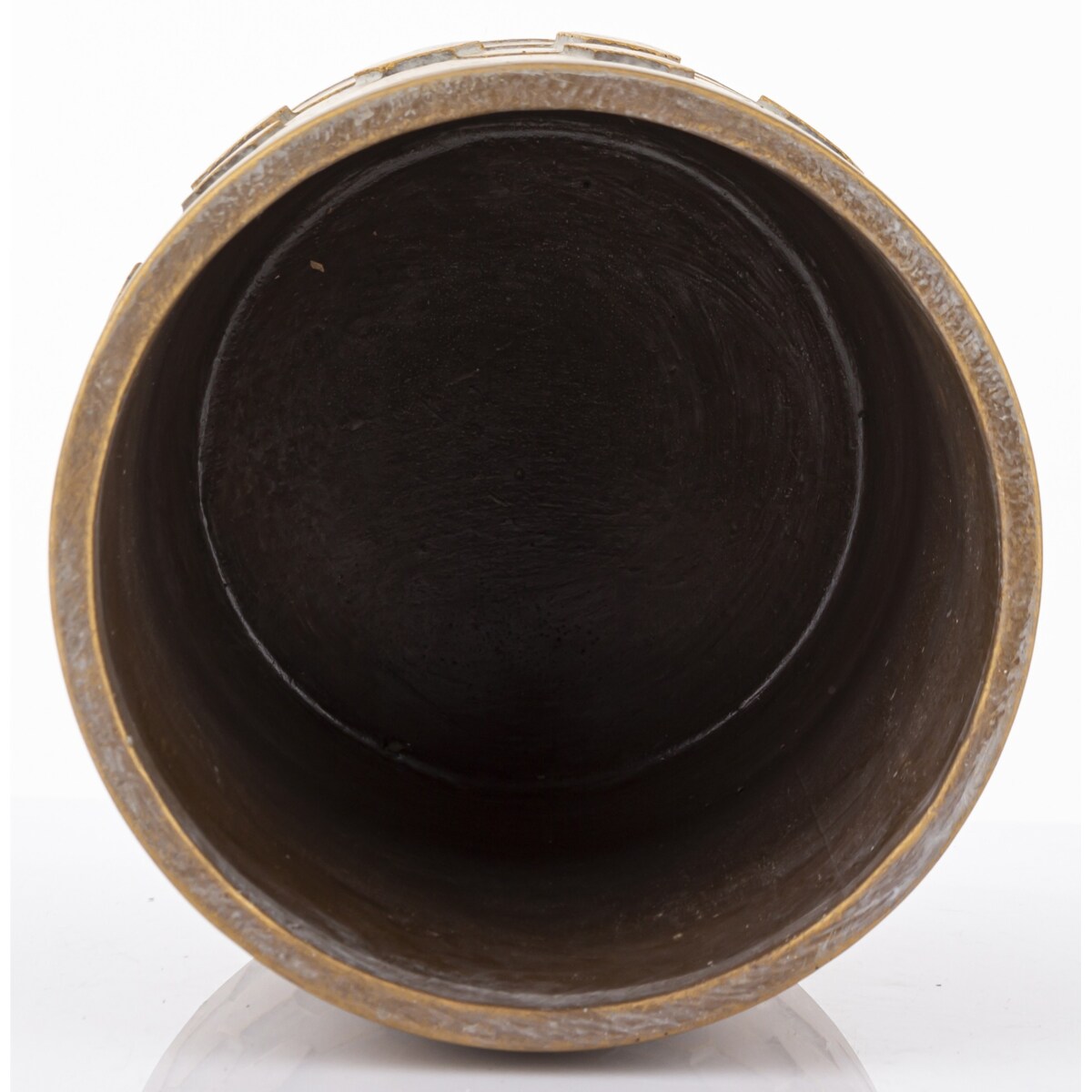 Osłonka cementowa 18,5x18,5x18,5 cm SIMENTA-3 szaro-złota