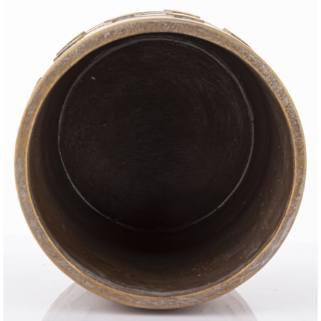Osłonka cementowa 18,5x18,5x18,5 cm SIMENTA-3 szaro-złota