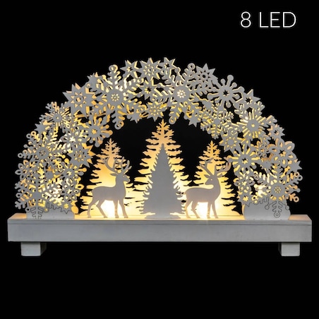 Dekoracja świąteczna z reniferami LED