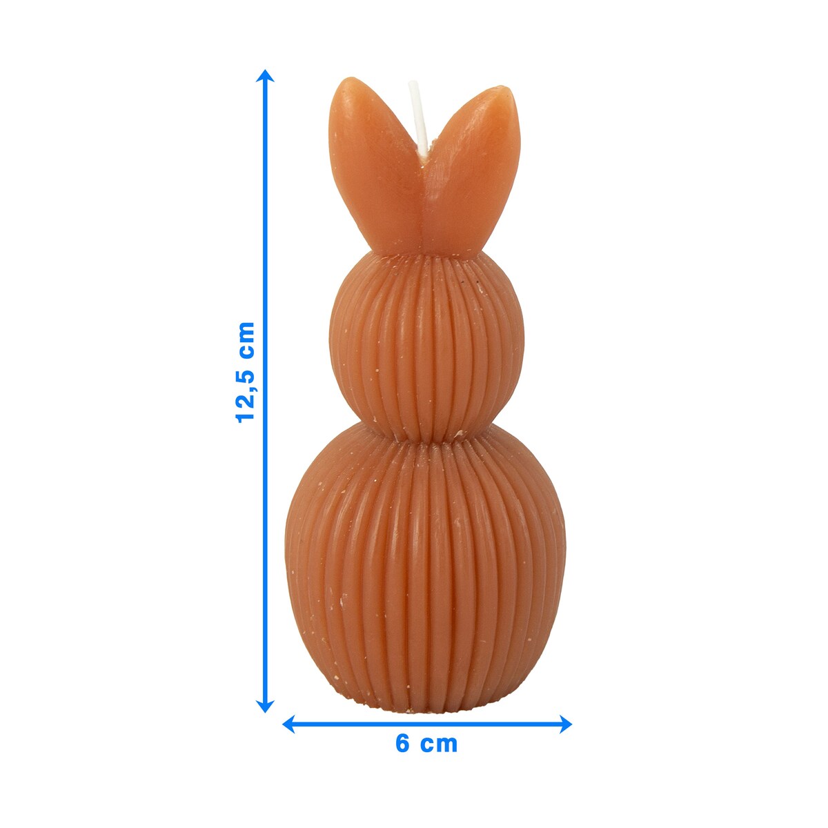 Świeczka Wielkanocna Zając Zajączek Królik Na Prezent Ozdobny Bordowa