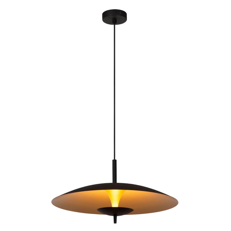 Wisząca lampa Vulcan 30461/09/30 Lucide LED 9W 3000K czarny złoty