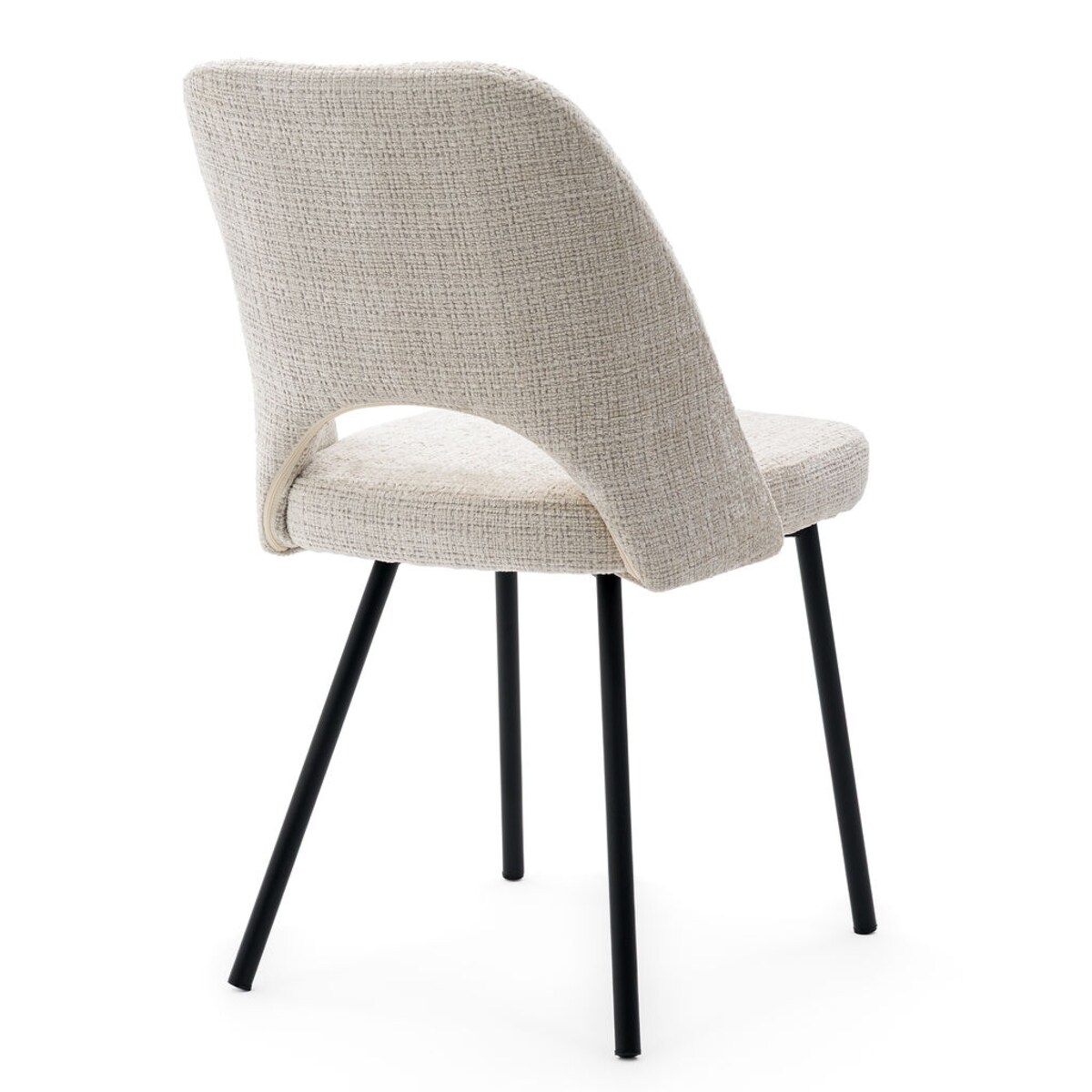 Krzesło tapicerowane MILO jasny beż do salonu jadalni kuchni