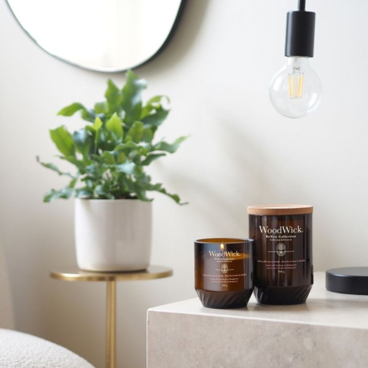 WoodWick świeca duża CHERRY BLOSSOM & VANILLA