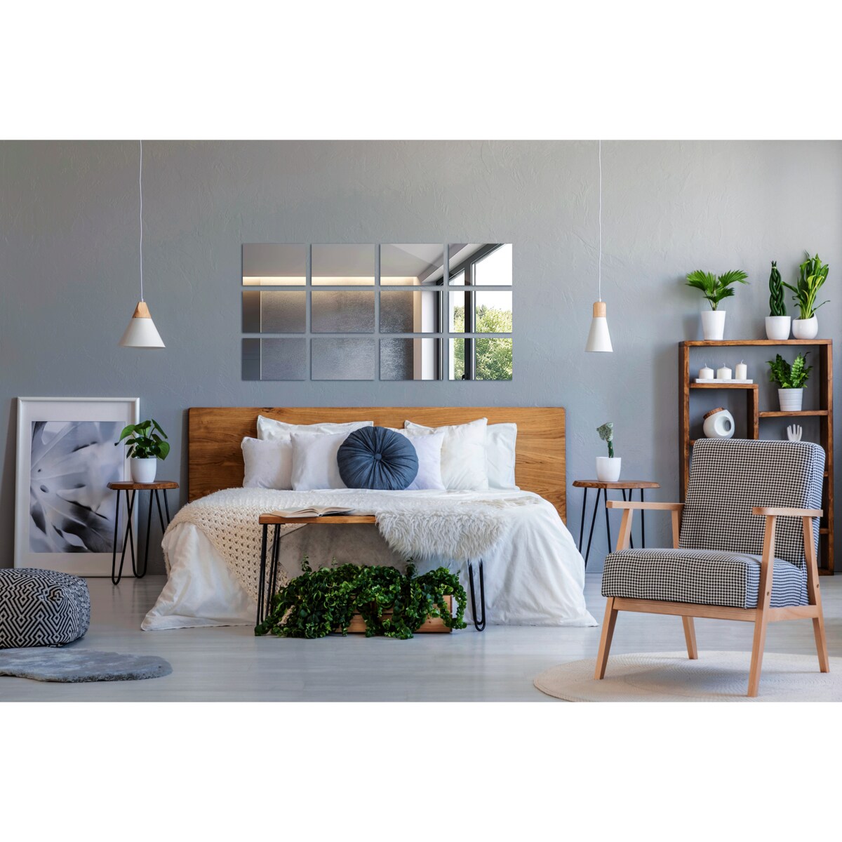 Płytki lustrzane 6 szt. 30x20 cm