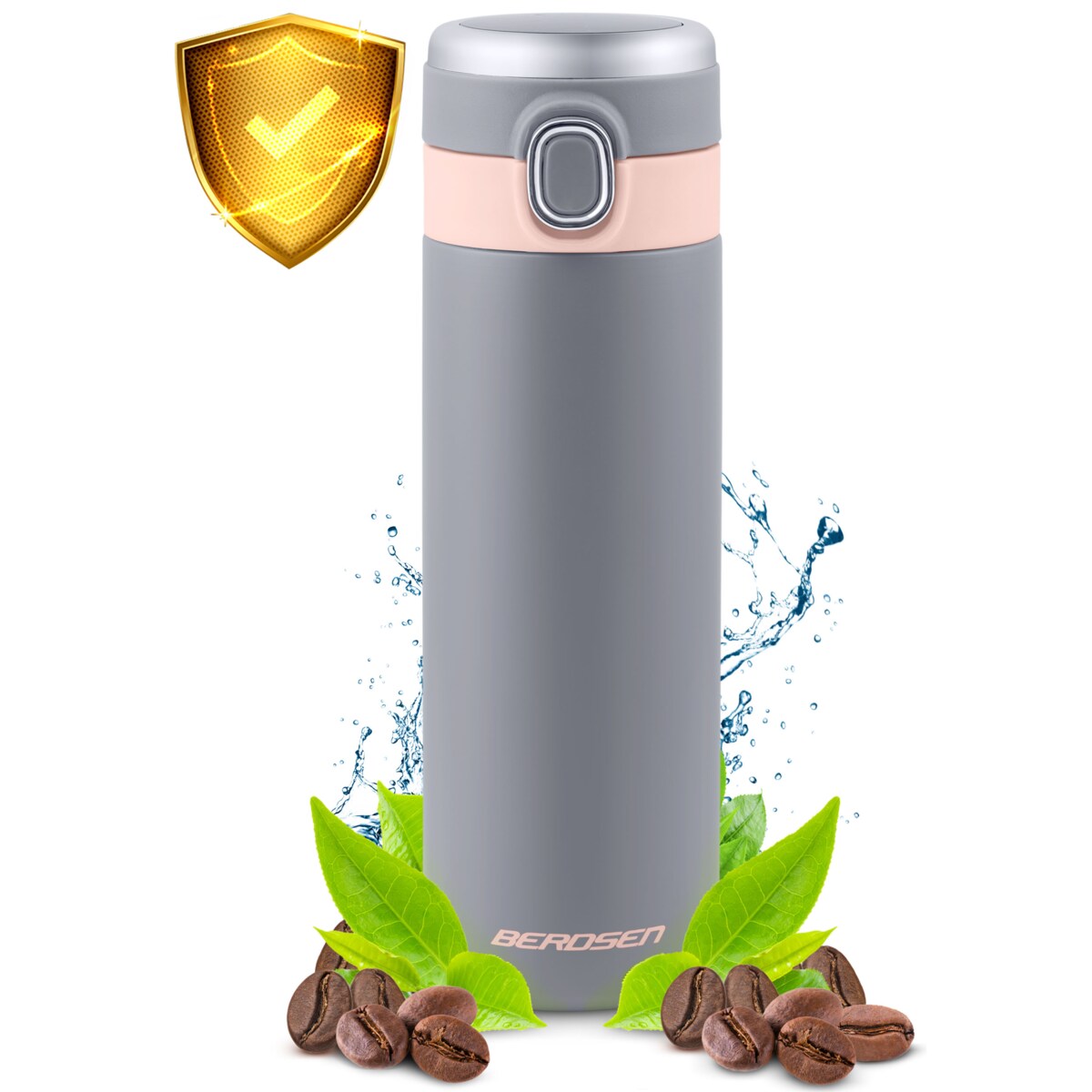 Kubek termiczny z wyświetlaczem termos do samochodu Berdsen