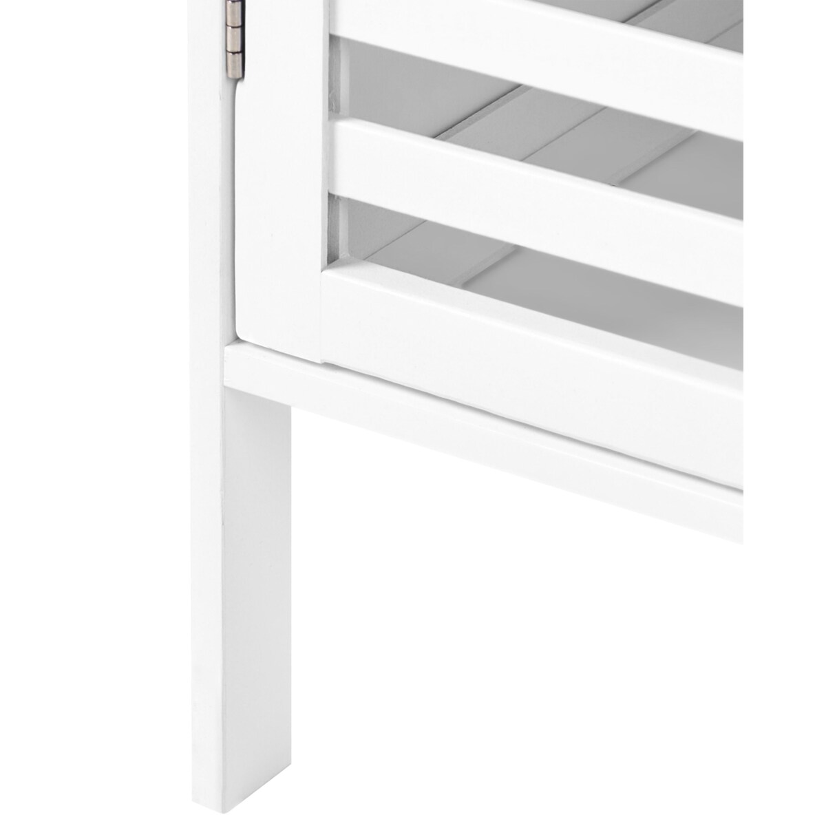 Regał OWASSO Drewno bambusowe Biały