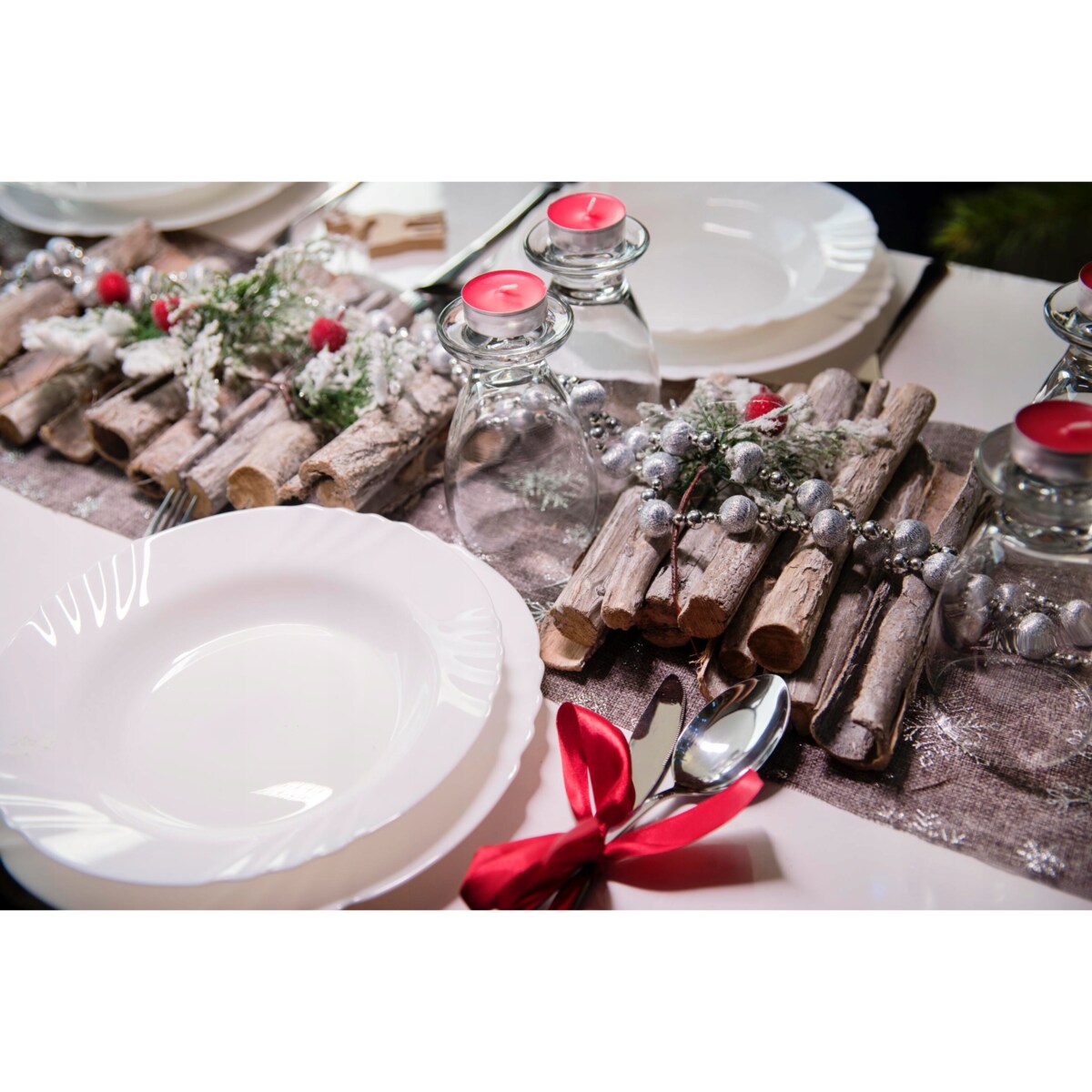 TALERZYKI DESEROWE talerz BIANCO BIAŁE 6 x 20 cm