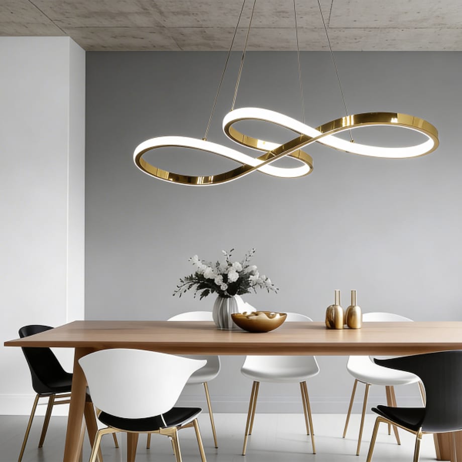 Lampa wisząca Light Prestige Infania złoty LED CCT 3000K/4000K/6000K (regulowana) 1 szt.