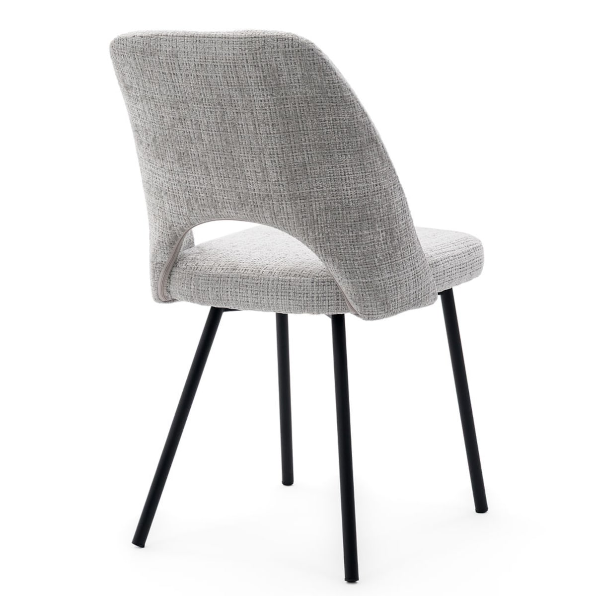 Krzesło tapicerowane MILO jasny szary do salonu jadalni kuchni