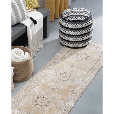 Dywan 60 x 180 cm beżowy ALMUS