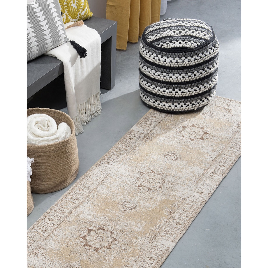 Dywan 60 x 180 cm beżowy ALMUS