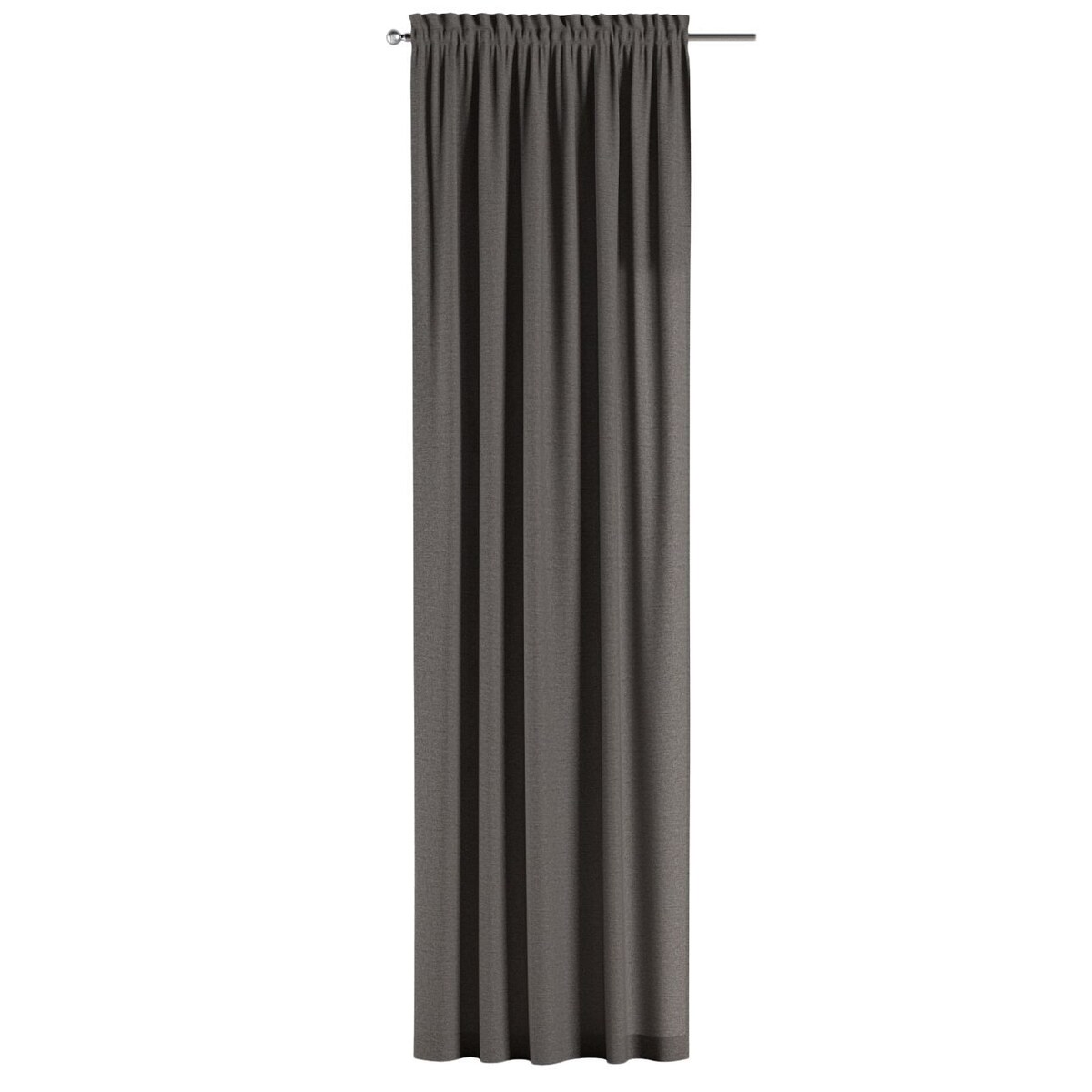 Zasłona na kanale z grzywką 1 szt. 130x245 grafit