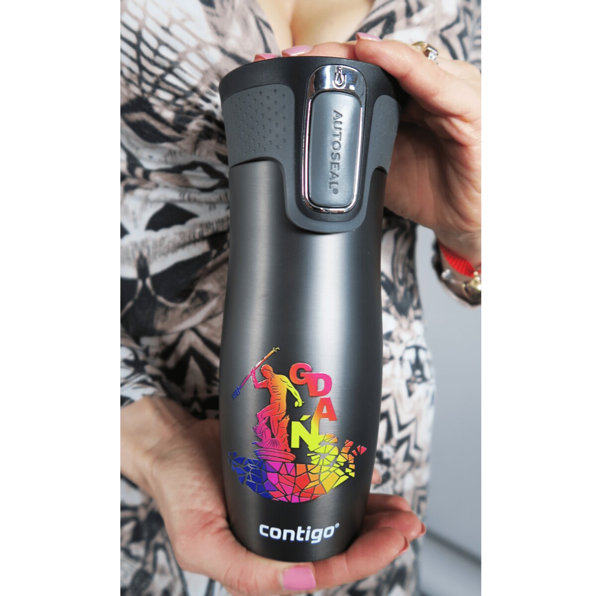 Kubek termiczny Contigo West Loop 2.0 470 ml - Gdańsk - grafitowy