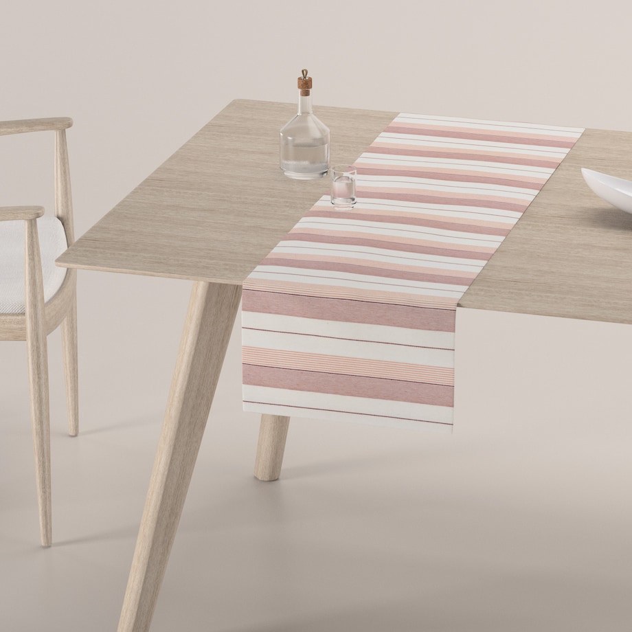 Bieżnik prostokątny 40x130 czerwone pasy