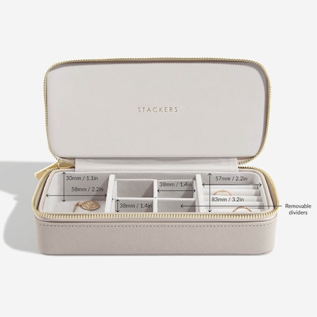 Pudełko podróżne na biżuterię Travel Large Stackers taupe