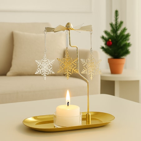 Świecznik VIRELA z karuzelą, w pudełku 18х20cm - SW08