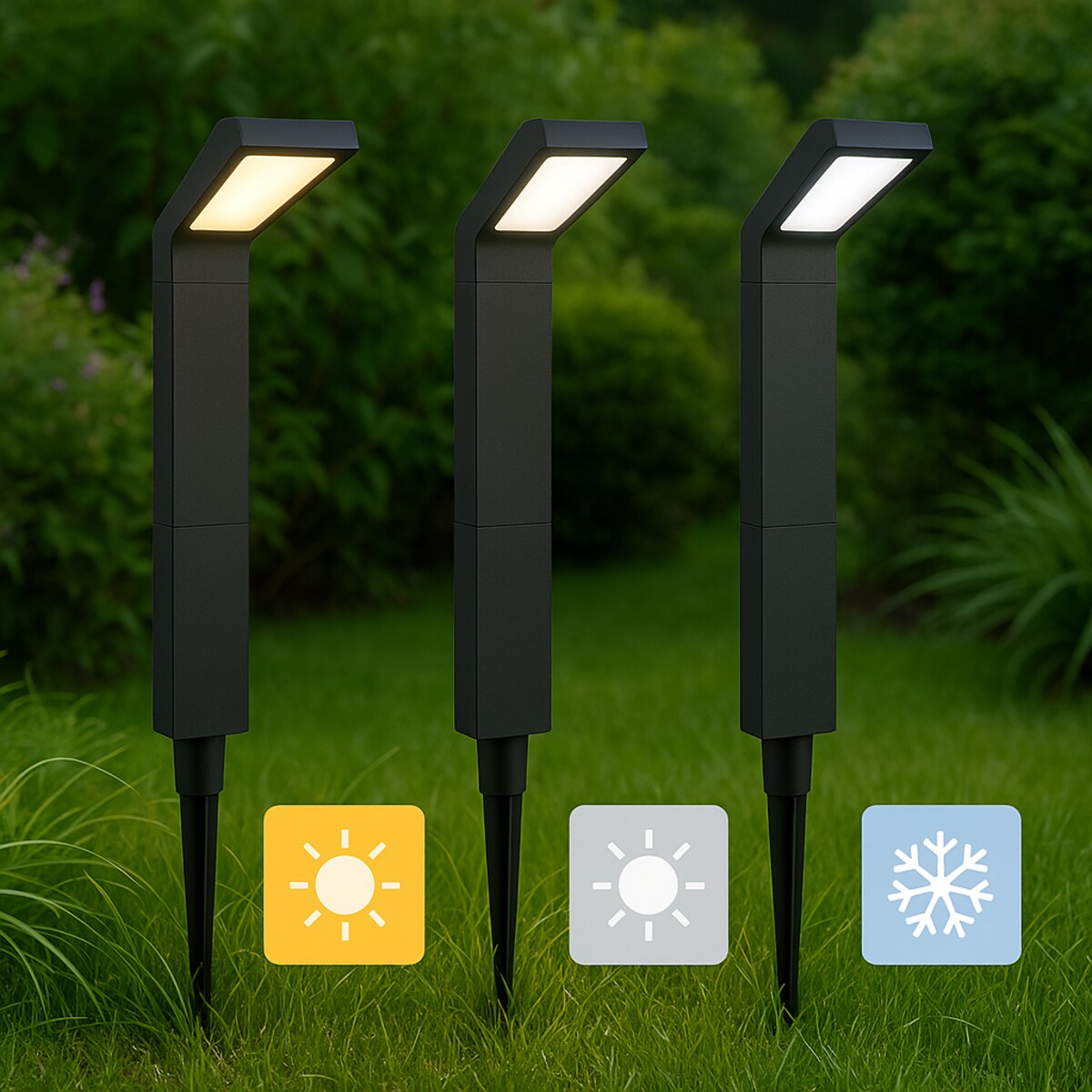 Lampa Solarna 20 Led Do Ogrodu Wbijana Dekoracja Ogrodowa Czujnik Zmierzchu