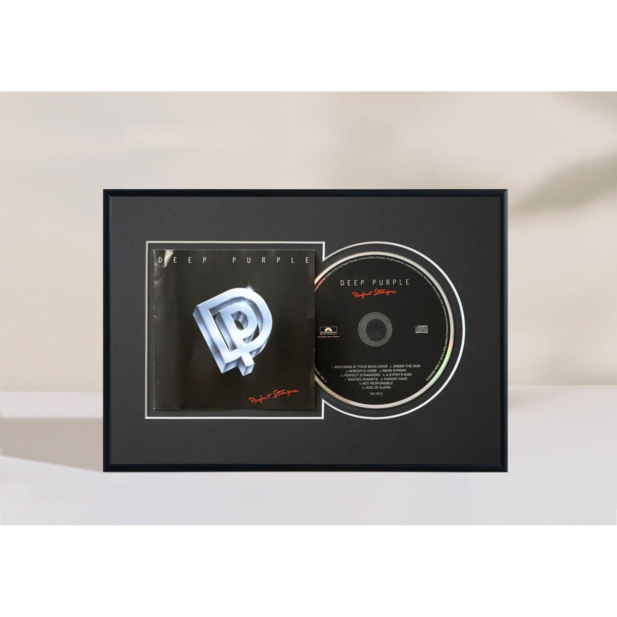 Ramka na płytę CD w kolorze czarnym. Ramka aluminiowa o rozmiarze 21x30 cm LUCA®