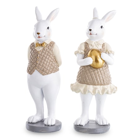 Królik Dziewczynka i Królik Chłopiec 15x5,5x5,5 cm STUDENTI - II