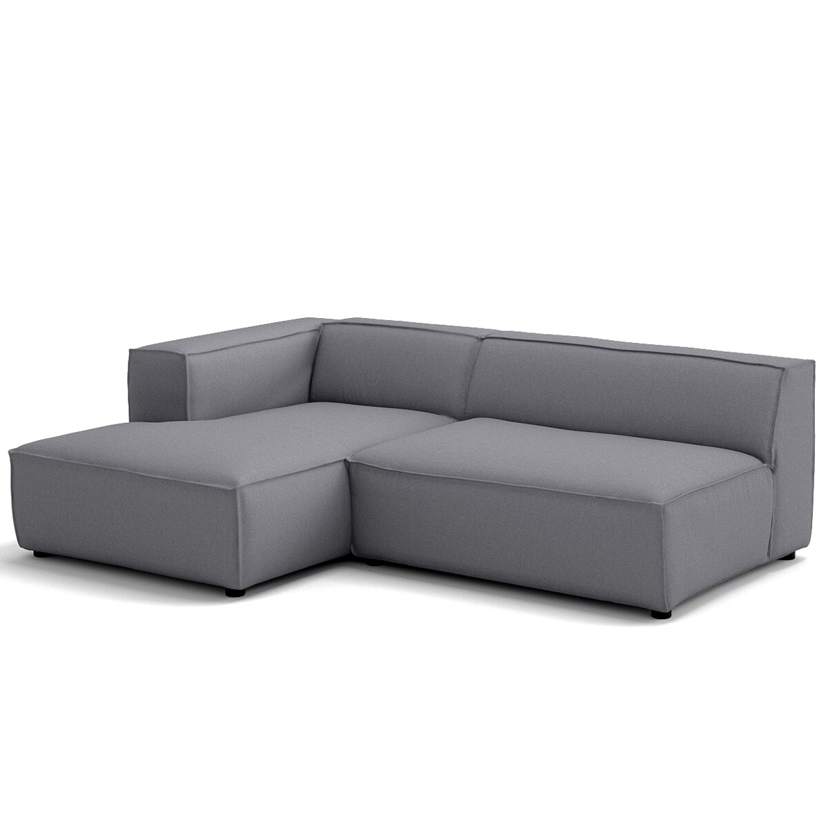 Narożnik 4 osobowy lewy Modularis - Szary Welur