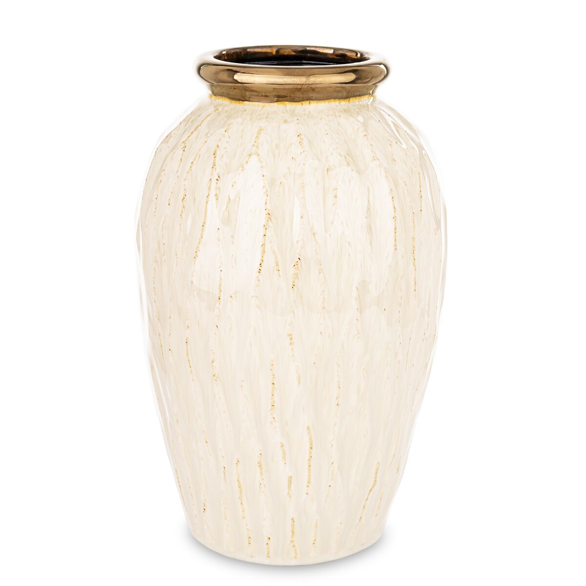 Wazon ceramiczny 32x19x19 cm MEEKE biały