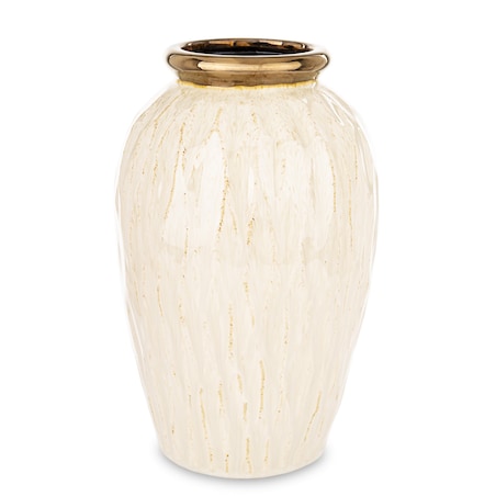 Wazon ceramiczny 32x19x19 cm MEEKE biały