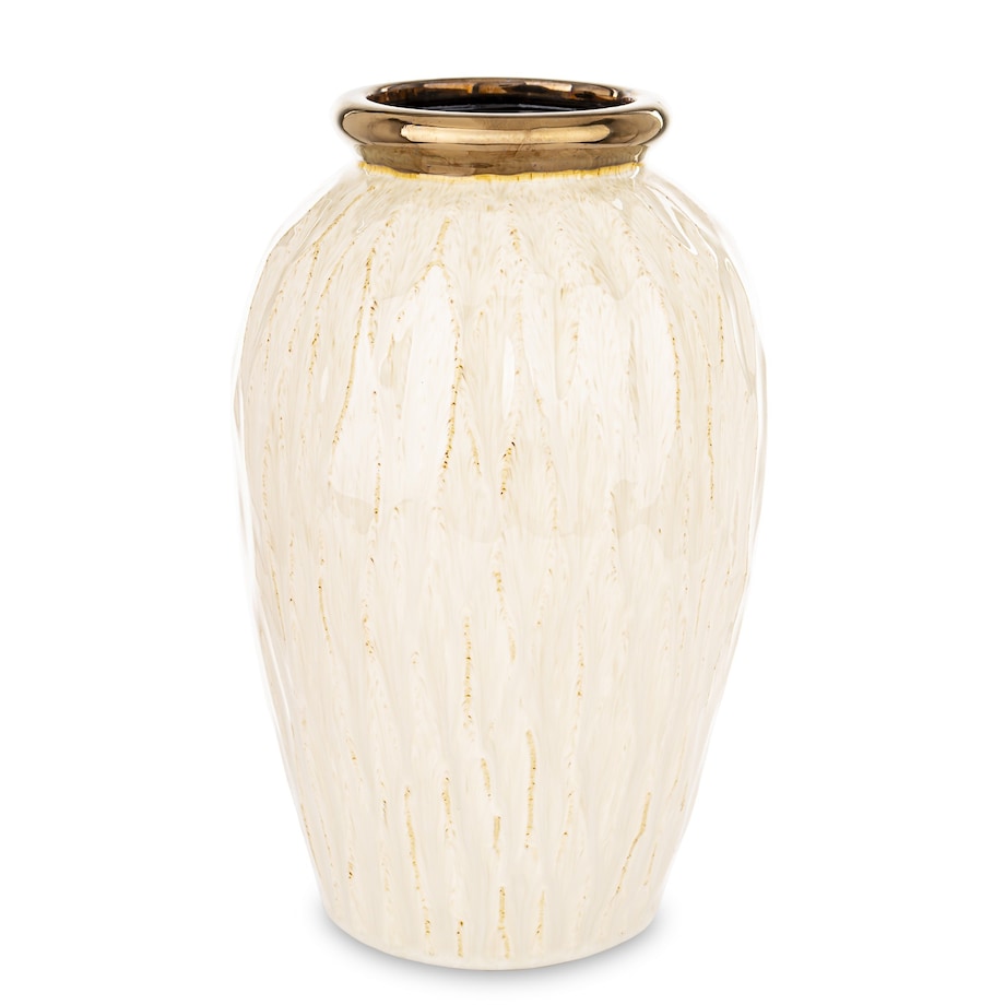 Wazon ceramiczny 32x19x19 cm MEEKE biały