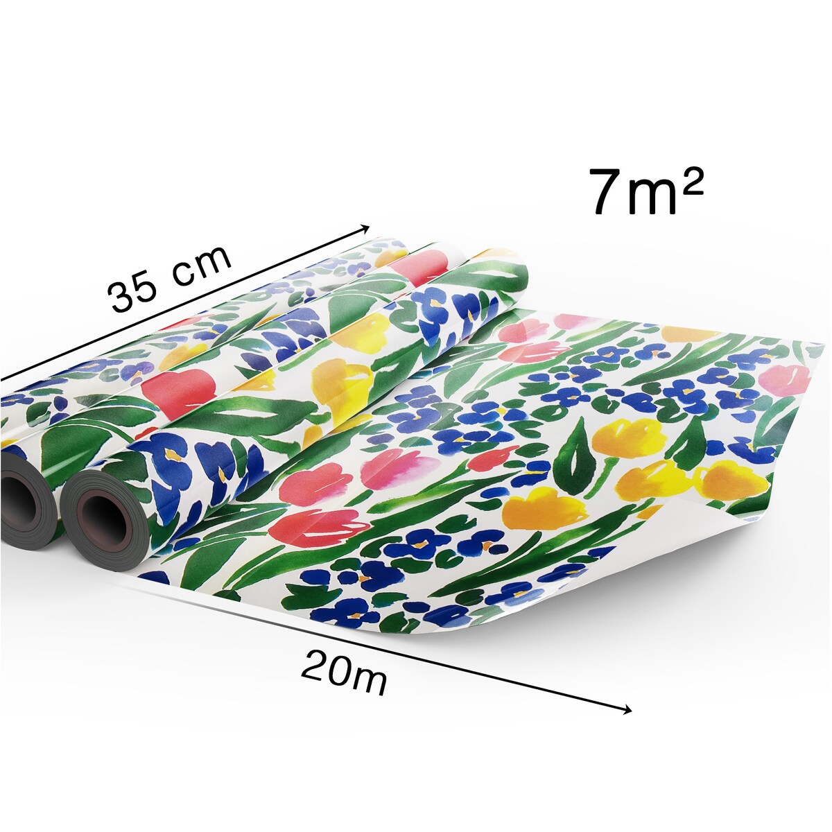 Papier Prezentowy Do Pakowania Prezentów 20 m MEGAROLKA Ozdobny Do Paczek Na Walentynki Urodziny