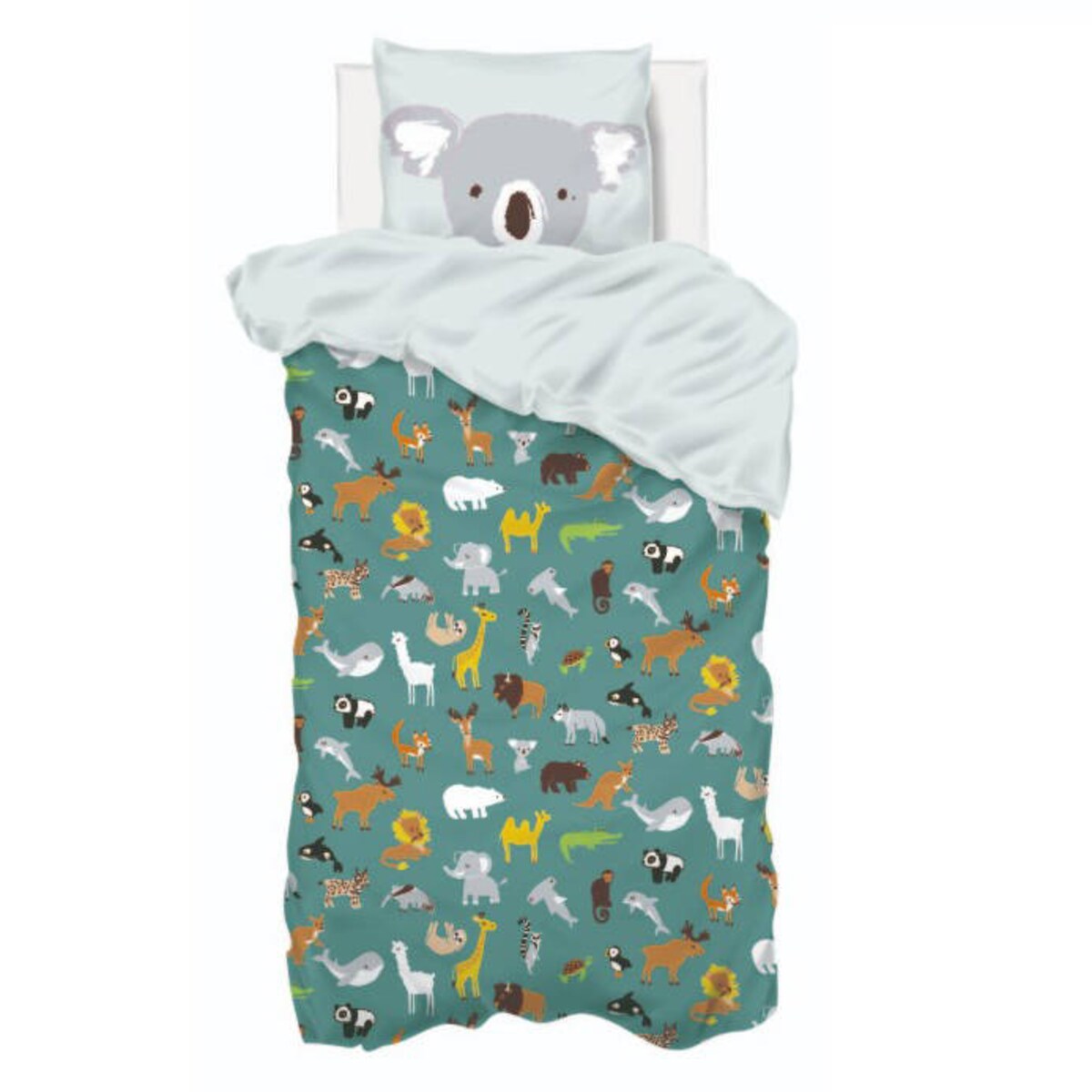 Pościel dla dzieci dwustronna bawełniana, 140 x 200 cm, Atmosphera for kids