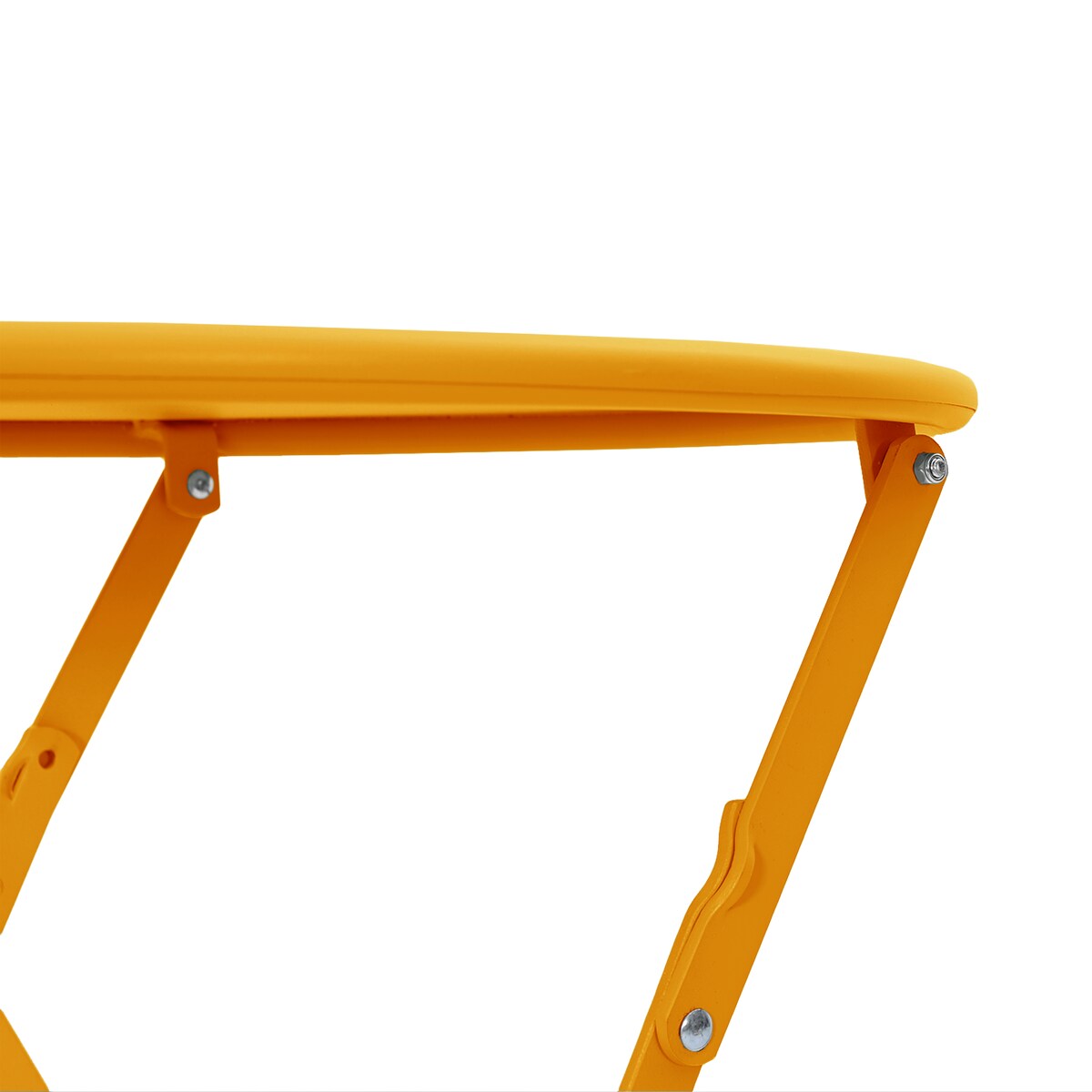 vidaXL Stolik bistro Musztardowy Ø50x71 cm Stal malowana proszkowo