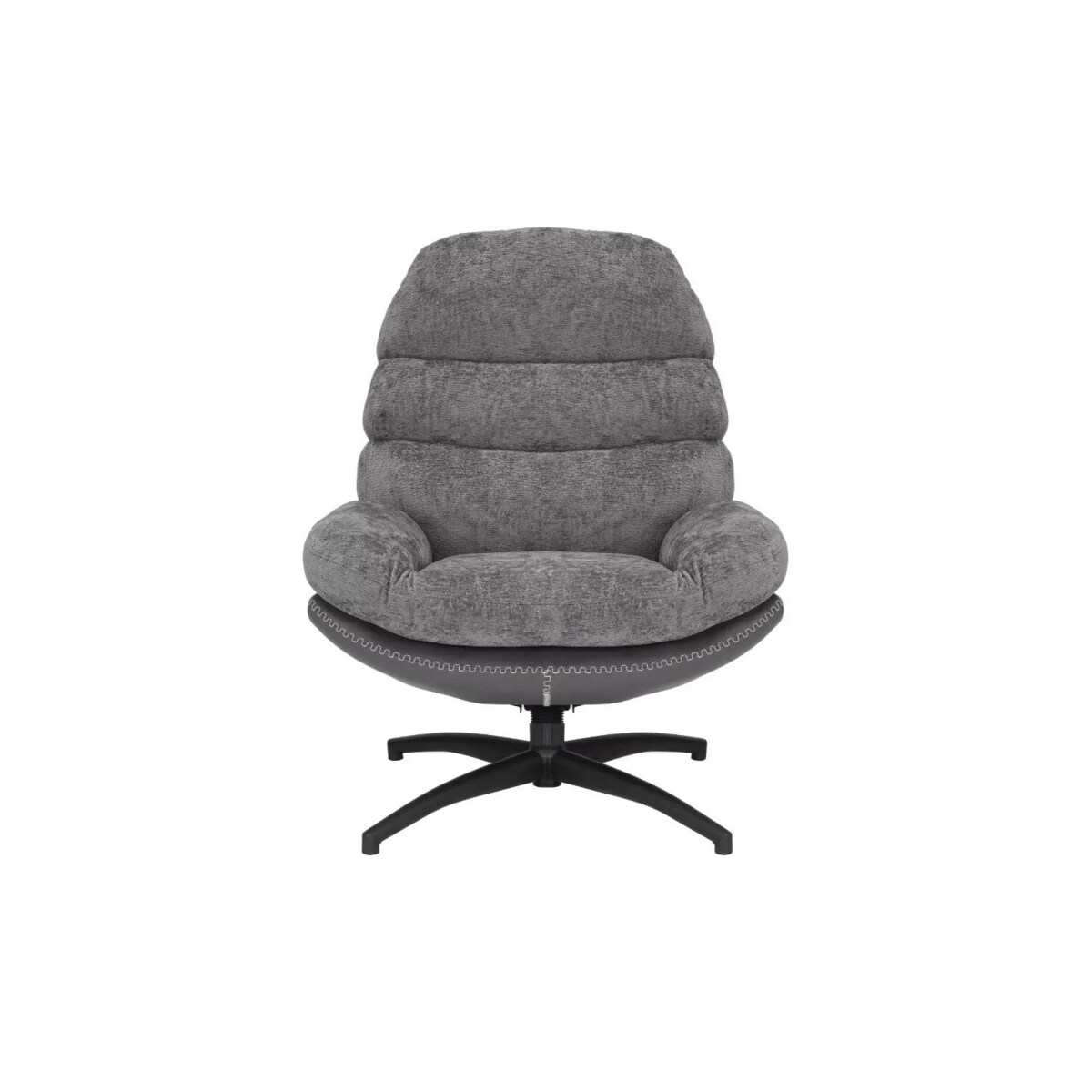 Fotel do salonu GISELLE szary obrotowy