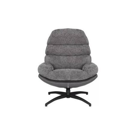 Fotel do salonu GISELLE szary obrotowy