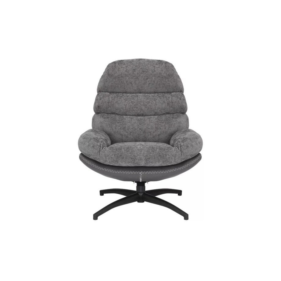 Fotel do salonu GISELLE szary obrotowy