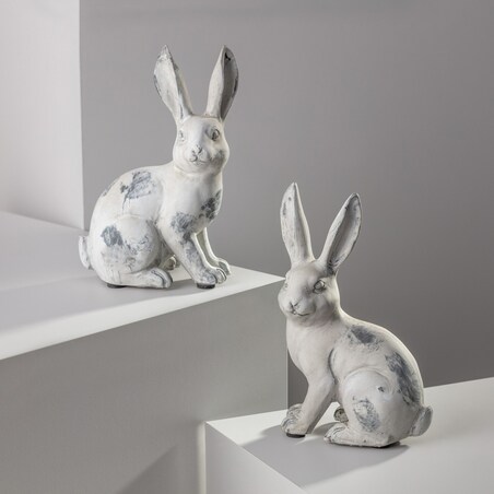 Figurka Sitting Rabbit II 13x9x20cm, 13 x 9 x 20 cm