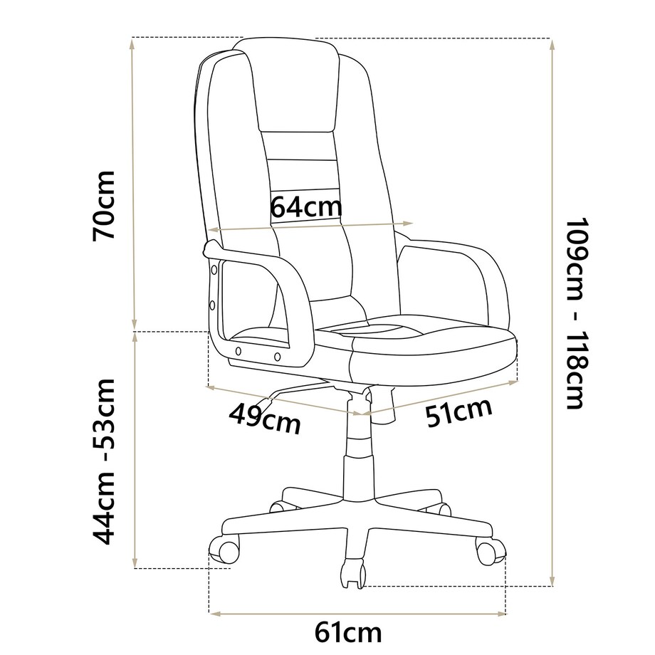 Fotel Sofotel 518B czarny-brązowy black-brown