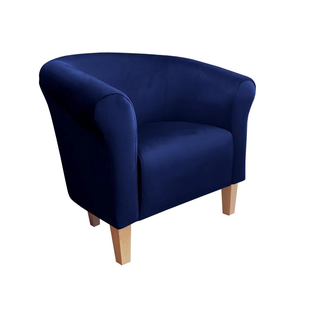 Fotel DRAWA 1 VELVET granatowy